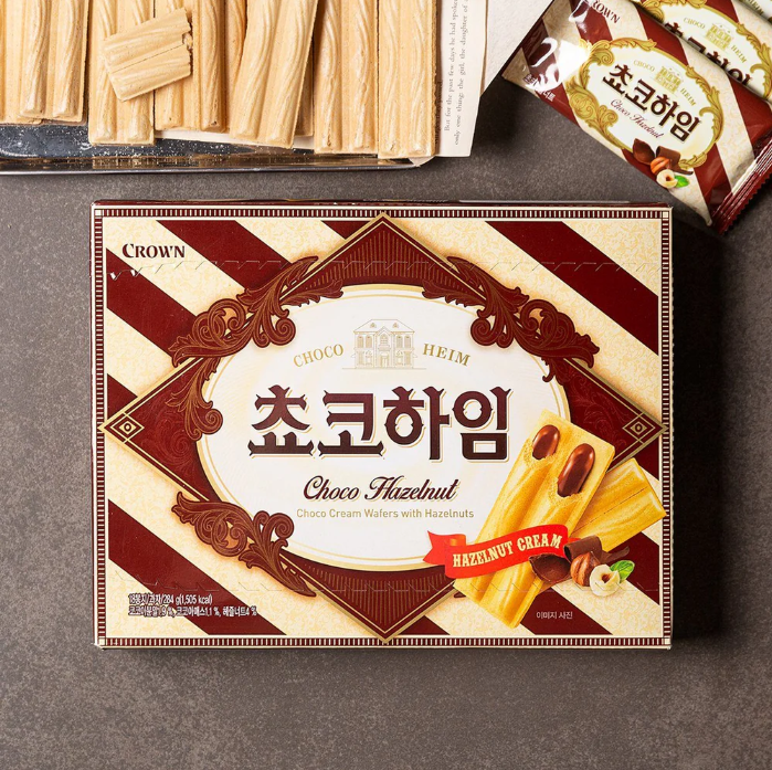 choco ① Crown] Choco Heim Hazelnut Cream Wafers 47g/142g 크라운 쵸코하임