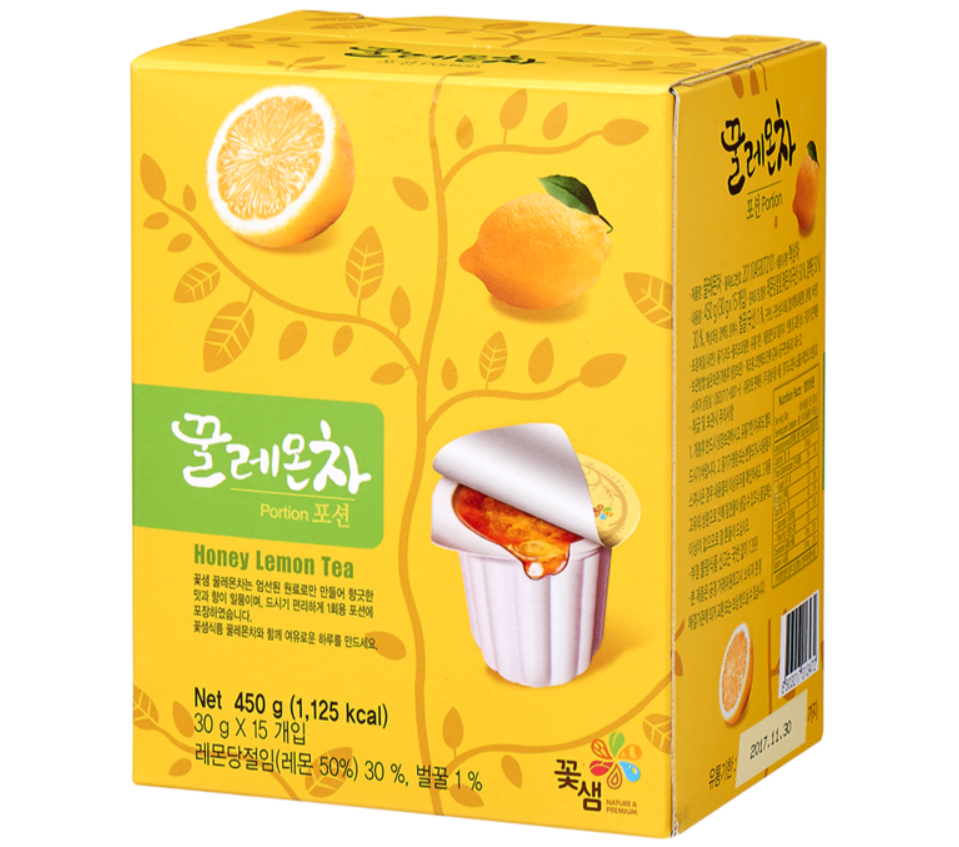 Kotsam Honey Flavors Tea 30gx15P 꽃샘 유자차 -포션 대추차- 포션 생강차-포션