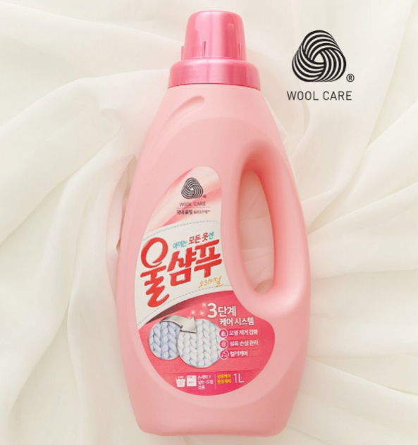 [Aekyung] Wool Care Delicate Detergent 1L x 2Bottles  [애경] 울샴푸 오리지널 본품