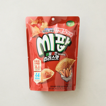 [Badasori] Seapop Italian Churros Flavour Protein Chip 30g 씨팝 이탈리안 츄러스맛 단백질 스낵