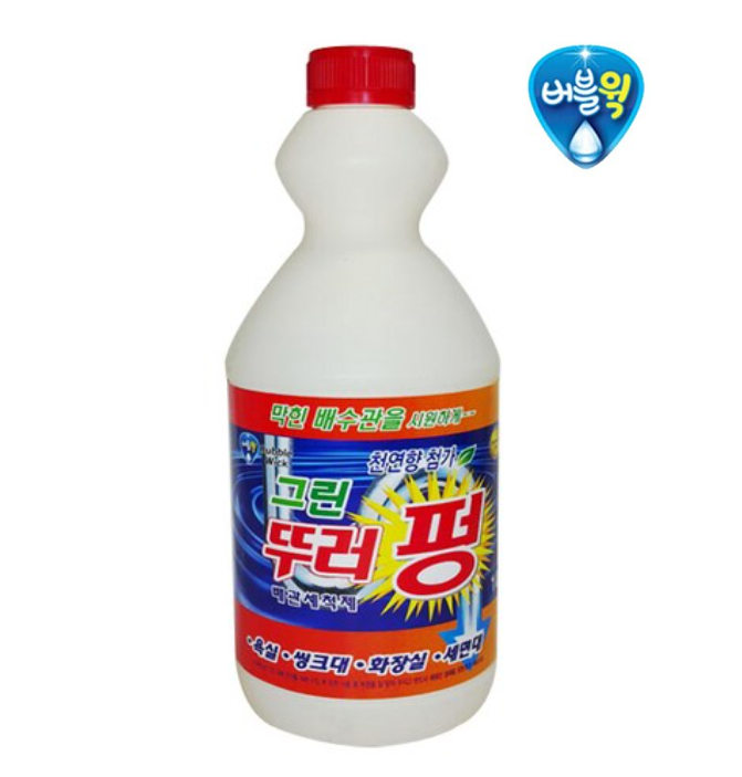 [Bubble Wick] Multi-Purpose Drain Cleaner (1L) 버블윅 그린 뚜러펑