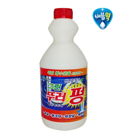 [Bubble Wick] Multi-Purpose Drain Cleaner (1L) 버블윅 그린 뚜러펑