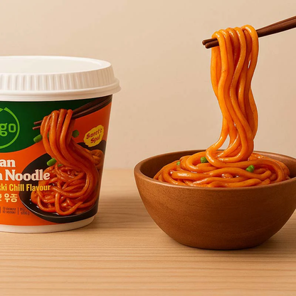 [CJ Bibigo] Udon Noodles – Korean BBQ / Tteokbokki Chilli 187.2g 비비고 불고기맛 우동 / 떡볶이맛 우동&nbsp;