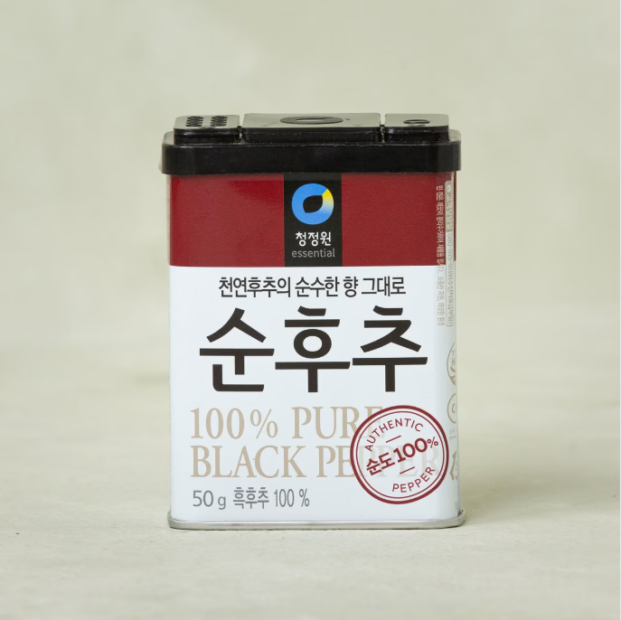 [CJW] 100% Pure Black Pepper Powder 100g 청정원 순후추