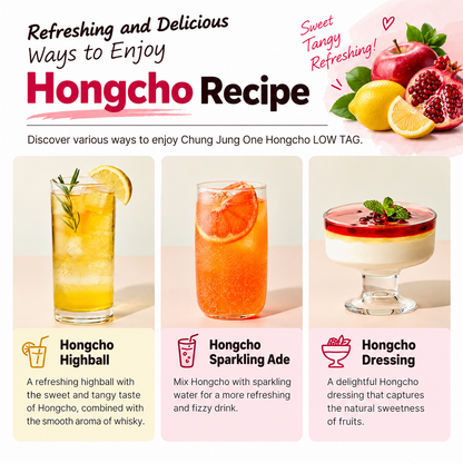 [CJW] Hongcho LOW TAG Fruit Vinegar 900ml 청정원 홍초 저당