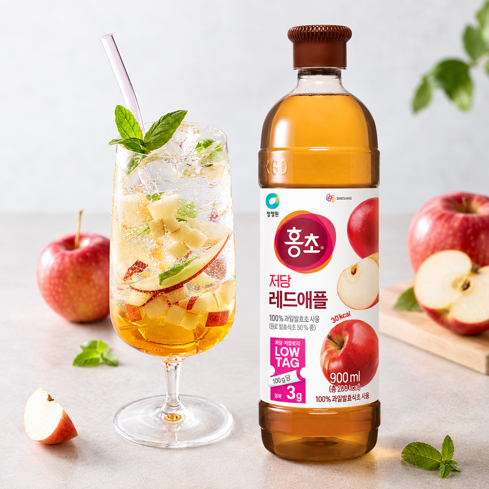 [CJW] Hongcho LOW TAG Fruit Vinegar 900ml 청정원 홍초 저당