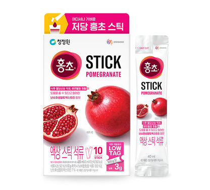 [CJW] Hongcho LOW TAG Fruit Vinegar Stick 40ml×10T 청정원 홍초 저당 스틱