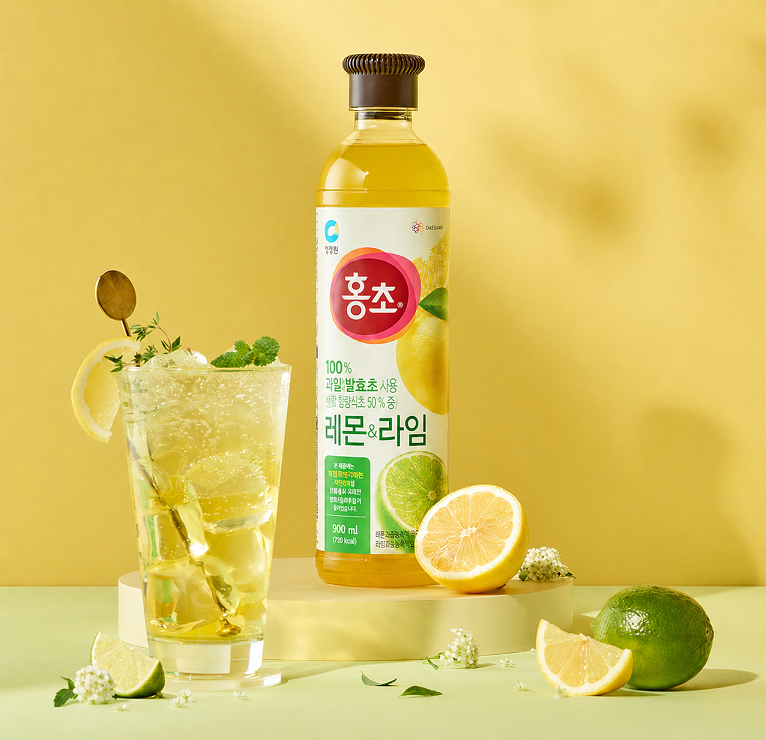 [CJW] Hongcho Fruit Vinegar Drink 900ml  Halal 청정원 홍초 과일발효식초