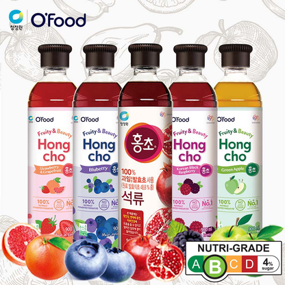 [CJW] Hongcho Fruit Vinegar Drink 900ml  Halal 청정원 홍초 과일발효식초
