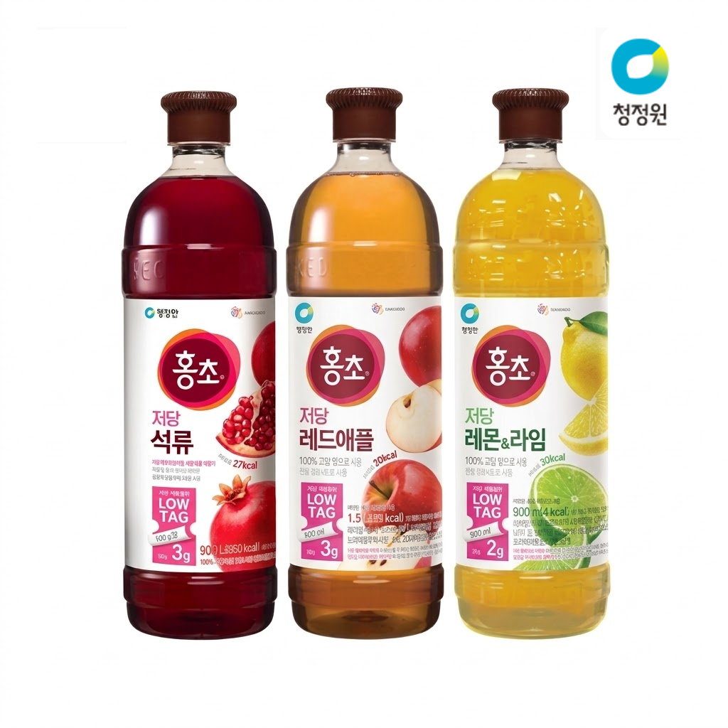 [CJW] Hongcho LOW TAG Fruit Vinegar 900ml 청정원 홍초 저당