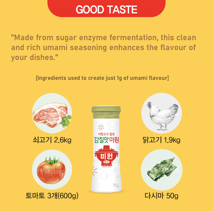 [CJW] Monosodium Glutamate 72g 청정원 감칫말 미원