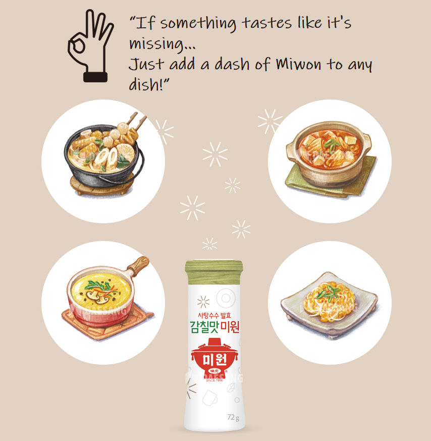 [CJW] Monosodium Glutamate 72g 청정원 감칫말 미원