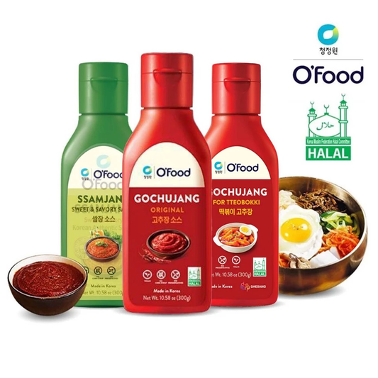 [O'Food] Gochujang for Bibimbap, Rice Cake & Ssamjang Sauce (Halal)  300g 청정원 비빔밥고추장