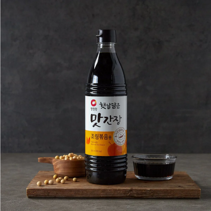 [CJW] Soy Sauce for Braised & Stir-Fry Dishes 840ml 햇살담은 맛간장 조림볶음용