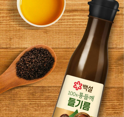 [CJ Beksul] Perilla Oil 160ml / 320ml 백설  통들깨 들기름