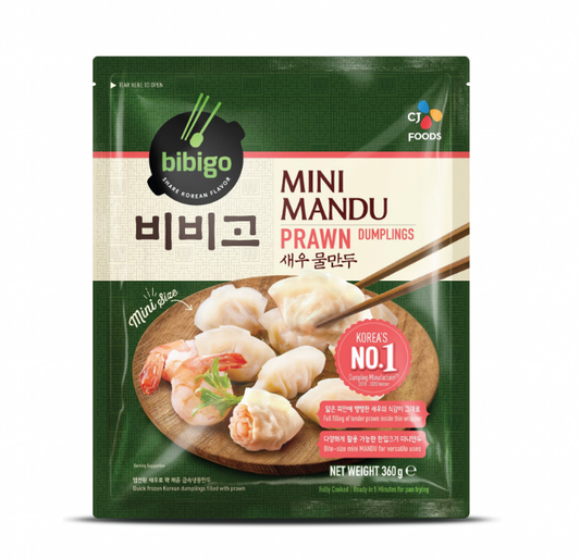 [CJ Bibigo] Mini Mandu Prawn Dumplings 360g 비비고  새우 물만두