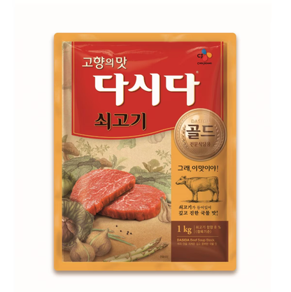 [CJ] Dasida Beef Soup Stock 1kg 다시다 쇠고기 골드