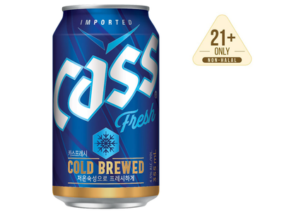 Cass Fresh Cold Brewed Beer 330ml / 640ml  4.5%  카스 맥주