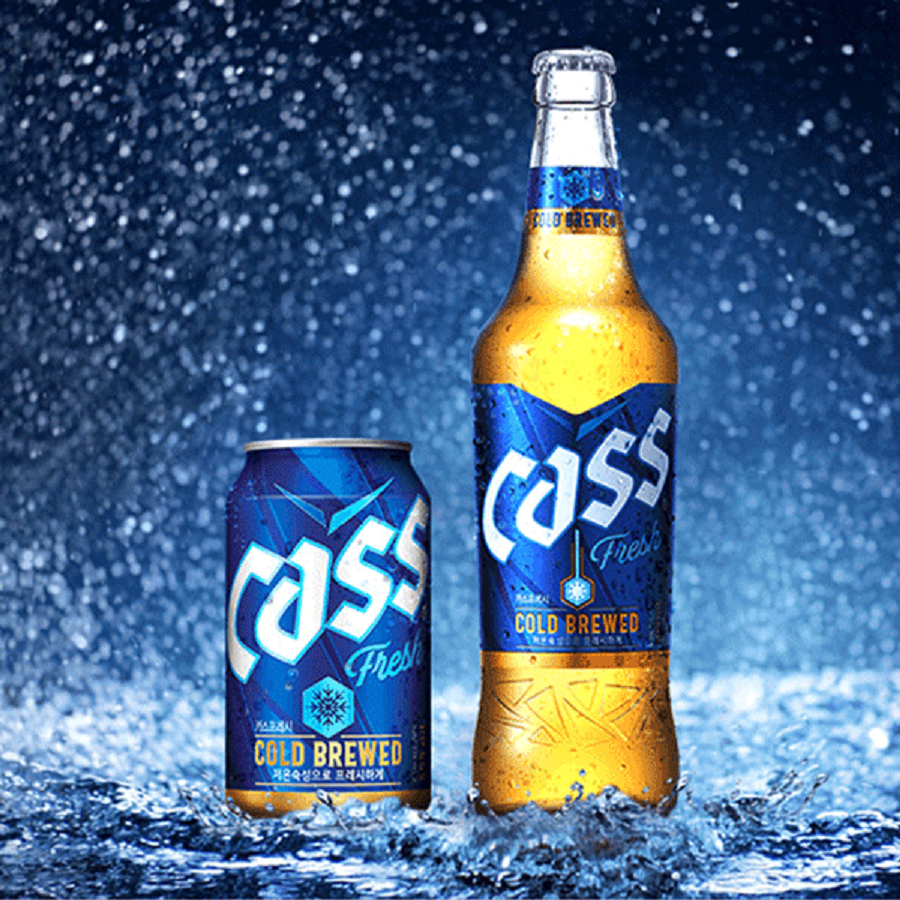 Cass Fresh Cold Brewed Beer 330ml / 640ml  4.5%  카스 맥주