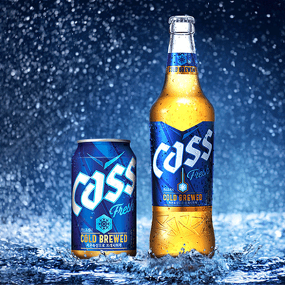 Cass Fresh Cold Brewed Beer 330ml / 640ml  4.5%  카스 맥주