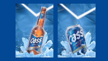 Cass Fresh Cold Brewed Beer 330ml / 640ml  4.5%  카스 맥주