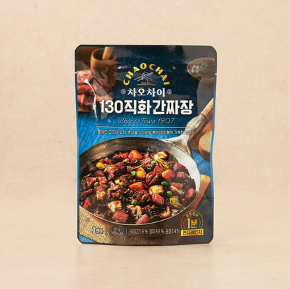 (Sempio] Chaochai130° Wok-Fried Jjajang Sauce 180g 샘표 차오차이 직화 간짜장