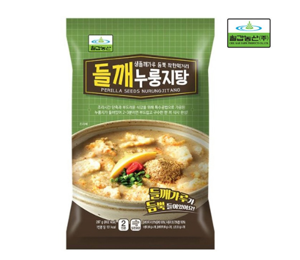 [Chilkab] Perilla Handmade Sujebi / Kalguksu / Nurungji Soup (베스트쇼핑 칠갑농산 들깨 수제비, 칼국수, 누룽지탕)