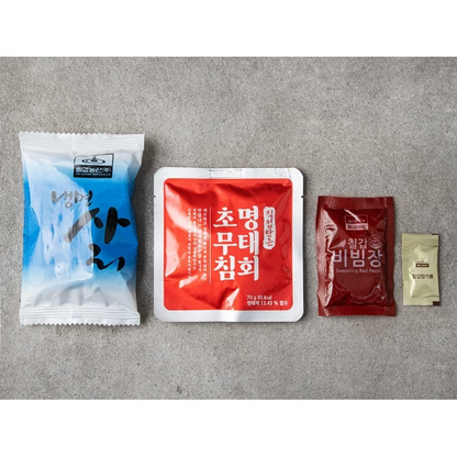 [Chilkab] Spicy Buckwheat Bibim Naengmyeon with Pollack 582g 칠갑 명태회 메밀 비빔냉면&nbsp;