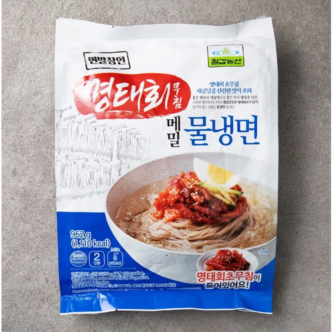 [Chilkab] Pollack Sashimi Buckwheat Cold Noodles 962g  칠갑농산 명태회 메밀 물냉면