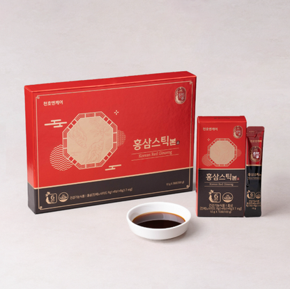 [Chunho Ncare] Korean Red Ginseng Stick 10g x 30 sticks 천호엔케어 홍삼스틱본
