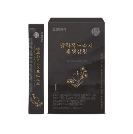 [Chunho] Ssanghwa Black Balloon Flower Pear Ginger Extract 10mlx30T 천호 쌍화흑도라지배생강정