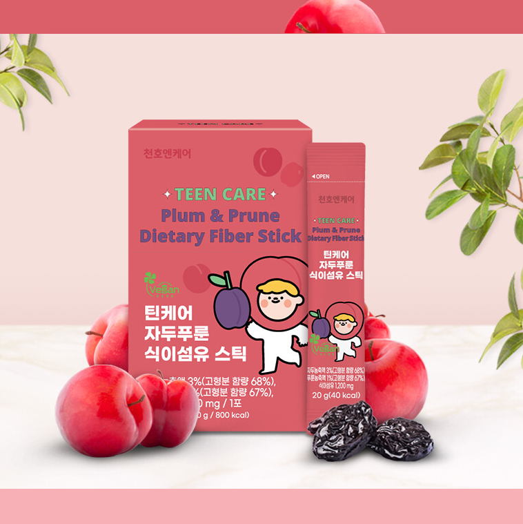 [Chunho N Care] TEEN CARE Vegan Jelly Stick 20gx20T 천호엔케어 틴케어 비건 젤리 스틱 자두 샤인머스켓