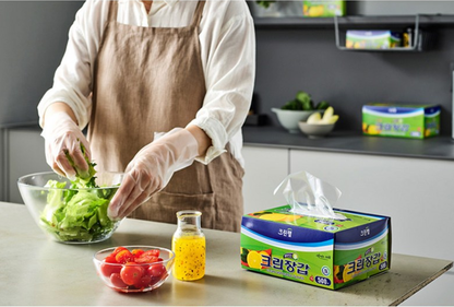 [Cleanlab] Clean Disposable Kitchen Gloves 50p (M)  크린랩 일회용장갑