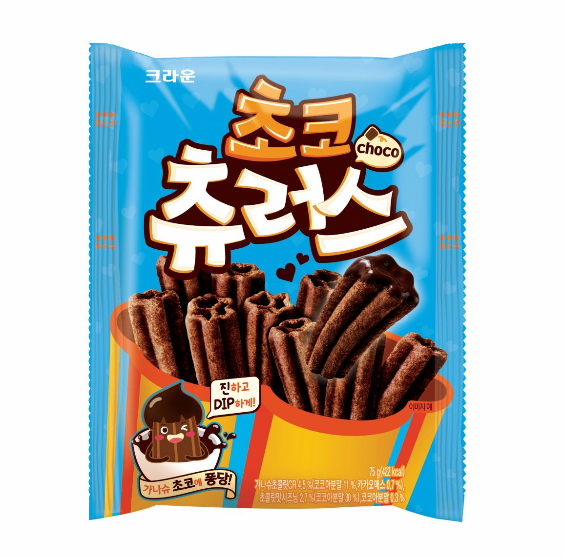 [Crown] Choco Churros 75g  크라운 초코 츄러스