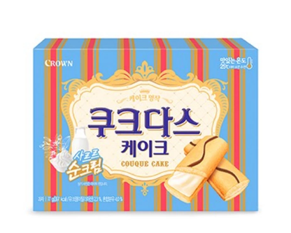 [Crown] Couque D'asse Cake 77g / 128g | 크라운 쿠크다스 케이크