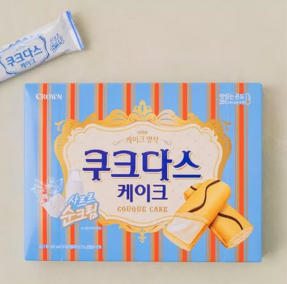 [Crown] Couque D'asse Cake 77g / 128g | 크라운 쿠크다스 케이크