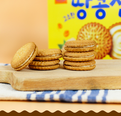 [Crown] Peanut Sand Biscuits 93g  크라운 국희 고소한 땅콩샌드