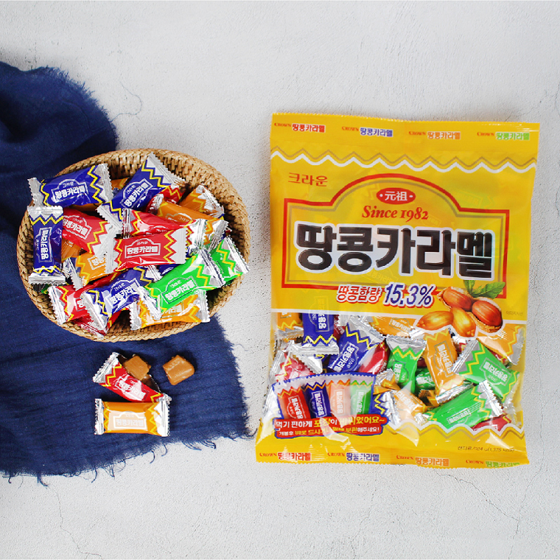 [Crown] Peanut Caramel Candy 120g 크라운 땅콩카라멜