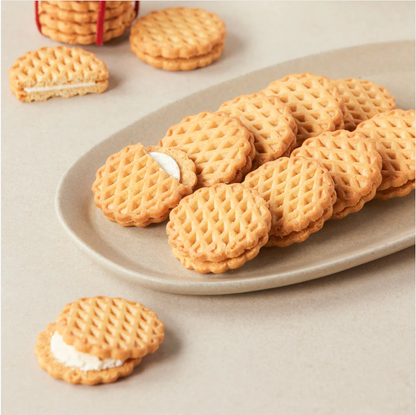 [Crown] Waffle Sandwich Biscuits 91g 크라운 국희 와플샌드