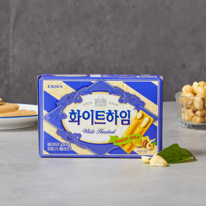 [Crown] White Heim White Hazelnut Cream Wafers 47g/142g   크라운 화이트 하임