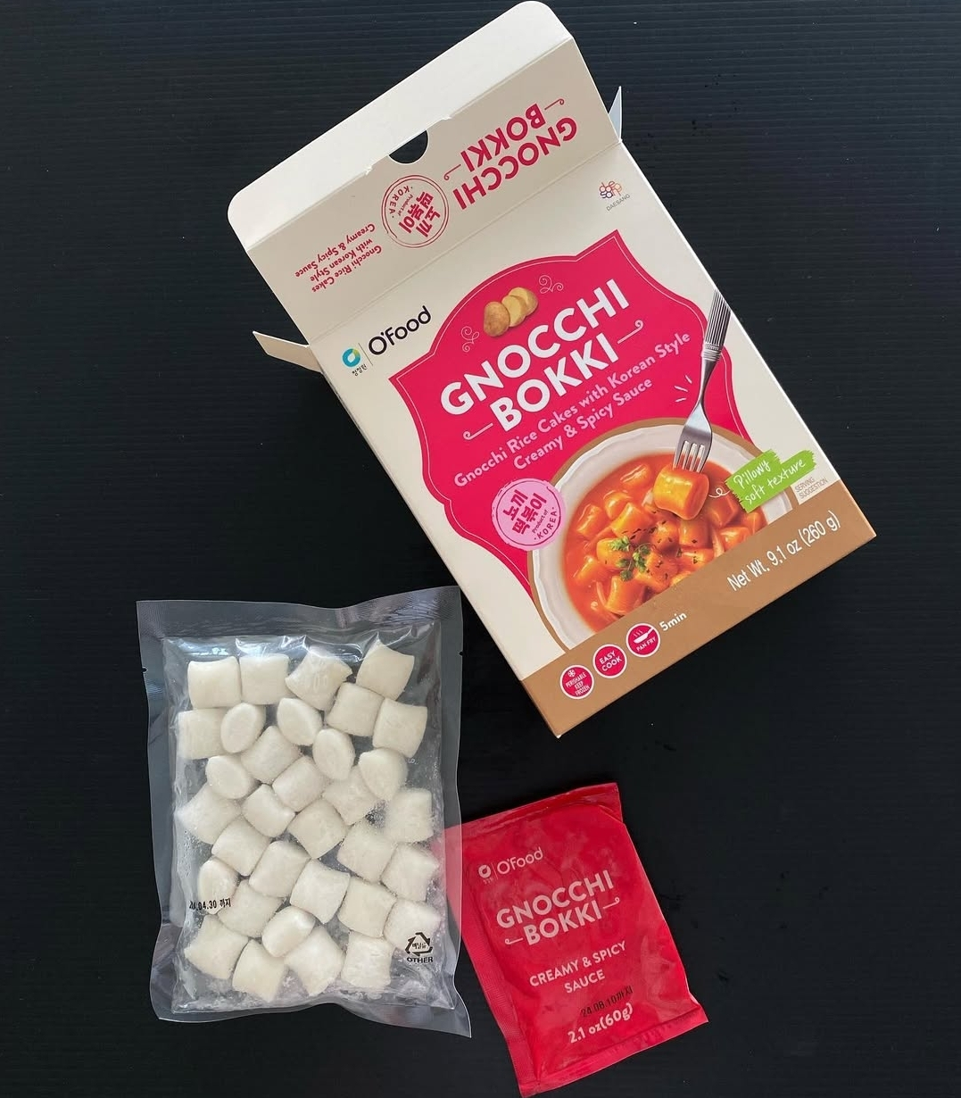 [O'Food] Gnocchi Bokki 260g (Original/Rosé)  오푸드 뇨끼 떡볶이 오리지널/로제