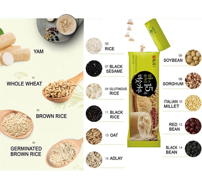 [Damtuh] 15 Roasted Grains with Yam Tea Mix 20g x 12T  담터 15곡 미숫가루