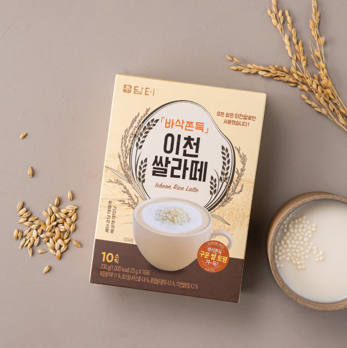 [Damtuh] Icheon Rice Latte Powder (23g x 30 Sticks) 담터 바삭쫀득 이천쌀 라떼분말