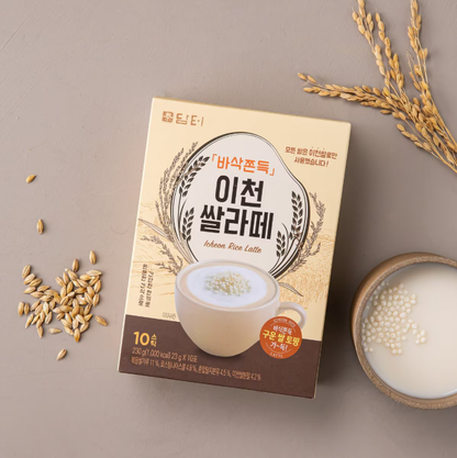 [Damtuh] Icheon Rice Latte Powder (23g x 30 Sticks) 담터 바삭쫀득 이천쌀 라떼분말