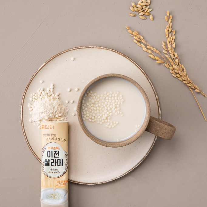 [Damtuh] Icheon Rice Latte Powder (23g x 30 Sticks) 담터 바삭쫀득 이천쌀 라떼분말