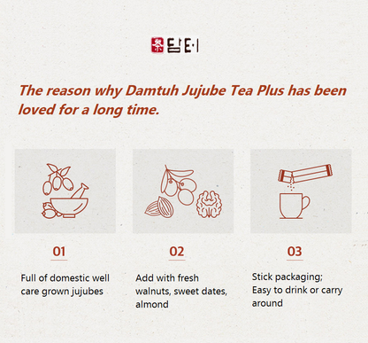 [Damtuh] Jujube Tea Plus (15g x 15 Sticks) 담터 대추차 플러스