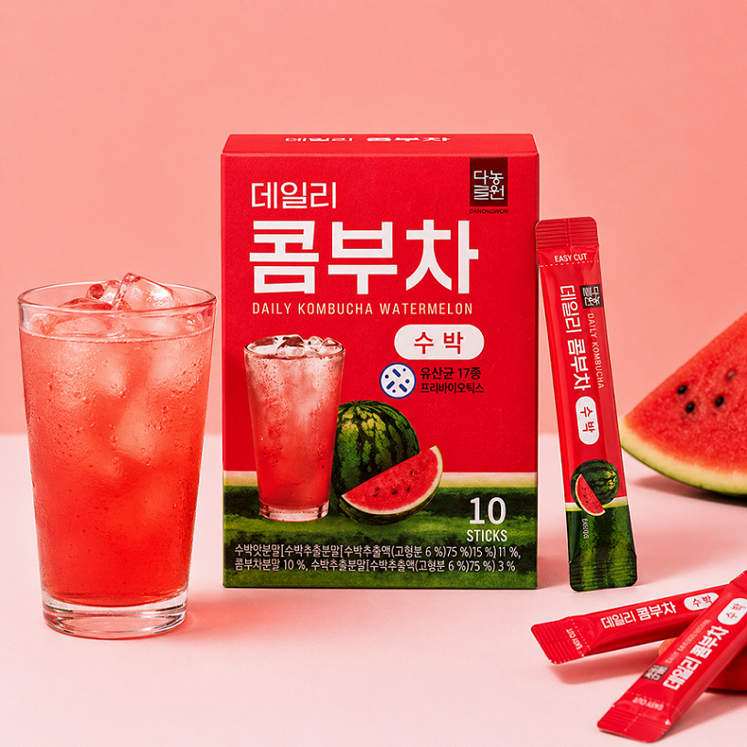 [Danongwon] Daily Kombucha Stick Probiotics Drink Mix 5gx10T 다농원 콤부차