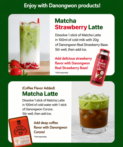 [Danongwon] Matcha Latte Stick 16gx10T 다농원 말차라떼 10개입
