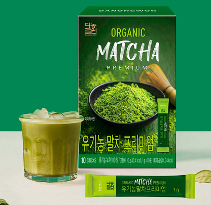 [Danongwon] Organic Matcha Premium Stick 1gx10T   다농원 유기농 말차 프리미엄 스틱 10개입