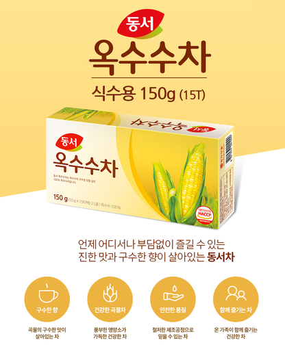 [Dongsuh] Instant Barley Tea & Corn Tea Bag  동서 보리차 옥수수차